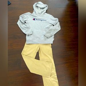Boys 2 pieces outfits (Champion hoodie, Nautica pants)